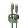 PG empower kabel USB-C/USB-C, 1.2 m green, PanzerGlass empower kabel USB-C/USB-C, 1.2 m zelený