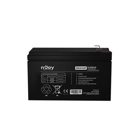 nJoy - baterie GPL07122F 12V/7Ah, F2 (T2) Faston 250, long life
