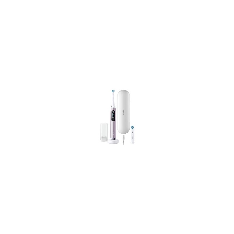 Oral-B iO Series 9N elektrický zubní kartáček, OLED displej, časovač, 7 režimů, AI, 3D, 3D model čištění, Rose Quartz