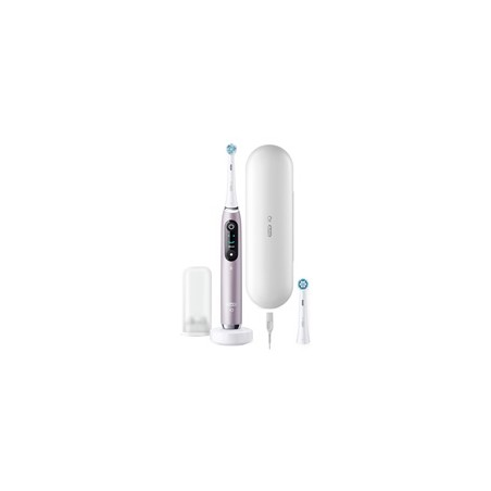 Oral-B iO Series 9N elektrický zubní kartáček, OLED displej, časovač, 7 režimů, AI, 3D, 3D model čištění, Rose Quartz
