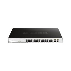 D-Link DGS-1210-28MP 28-port Gigabit Smart+ PoE Switch, 24x GbE PoE+, 4x RJ45/SFP, PoE 370W