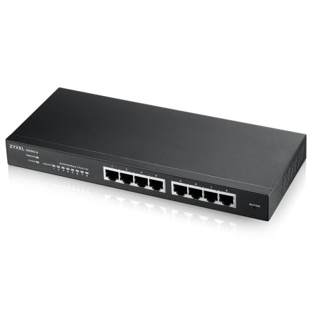 Zyxel GS1915-8 8-port Gigabit Web Smart switch, 8x gigabit RJ45, fanless