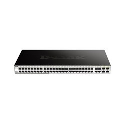 D-Link DGS-1210-52 52-port Gigabit Smart+ Switch, 48x GbE, 4x RJ45/SFP, fanless