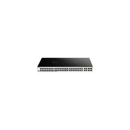 D-Link DGS-1210-52 52-port Gigabit Smart+ Switch, 48x GbE, 4x RJ45/SFP, fanless