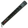 Mcab Socket Strip 6S PVC 1.5M 2U BK/Surge And Overload Protection