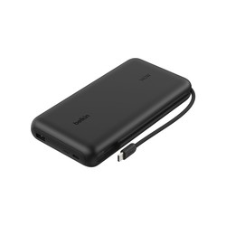 BOOSTCHARGE PWRBANK W/ DISPLAY/BLACK / 25000MAH W/ USB-C CABLE