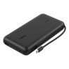 BOOSTCHARGE PWRBANK W/ DISPLAY/BLACK / 25000MAH W/ USB-C CABLE