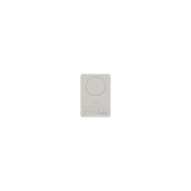 Belkin Boostcharge Slim Magn Pwrbank/Sand / 5000MAH W/ Magcessory