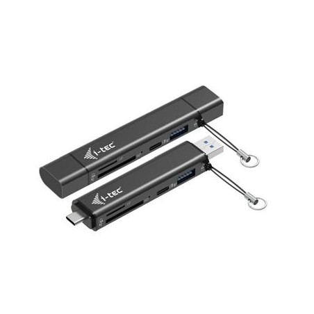 i-tec USB-C/USB-A Dongle SD, TF and 2x USB (1x USB-A, 1x USB-C)