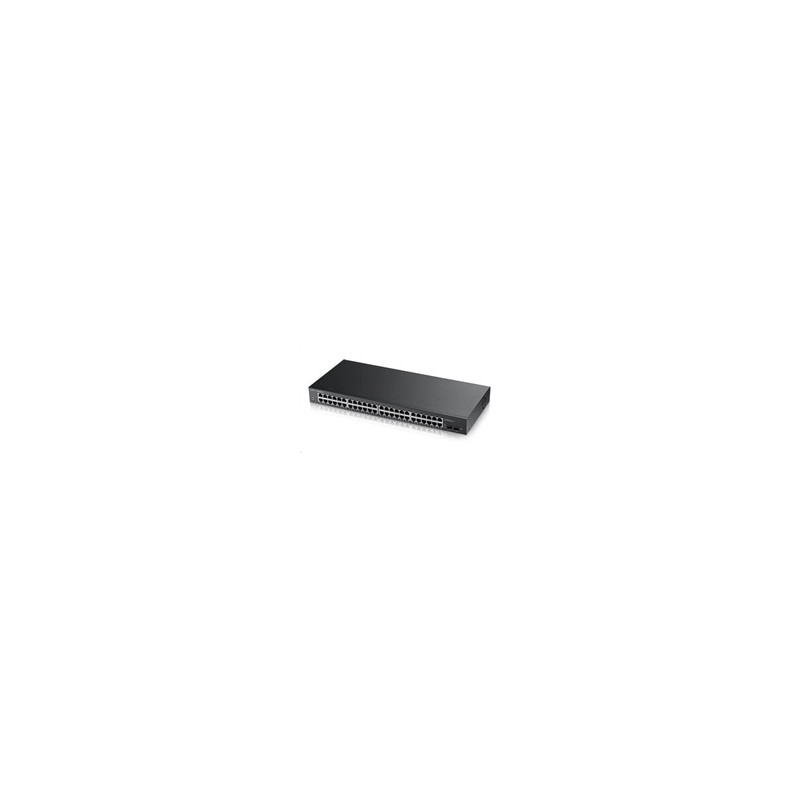 Zyxel GS1900-48 50-port Gigabit Web Smart switch, 48x gigabit RJ45, 2x SFP v2