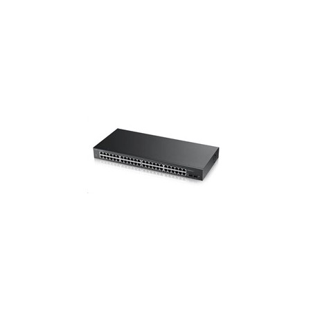 Zyxel GS1900-48 50-port Gigabit Web Smart switch, 48x gigabit RJ45, 2x SFP v2