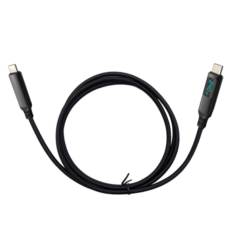 I-TEC TB4/USB4 CLASS PRO CABLE/240W WITH LCD (40 GBPS 150 CM)
