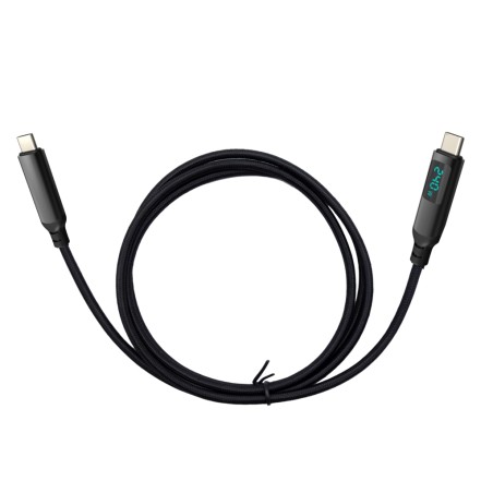 I-TEC TB4/USB4 CLASS PRO CABLE/240W WITH LCD (40 GBPS 150 CM)
