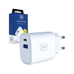 3mk FlowPower 30W 1A1C PD 3,0 QC4+ White