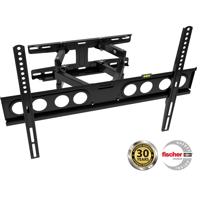 CONNECT IT TitanMove Premium nástěnný držák na obrazovky 32-70", záruka 30 let, ČERNÝ CMH7600BK