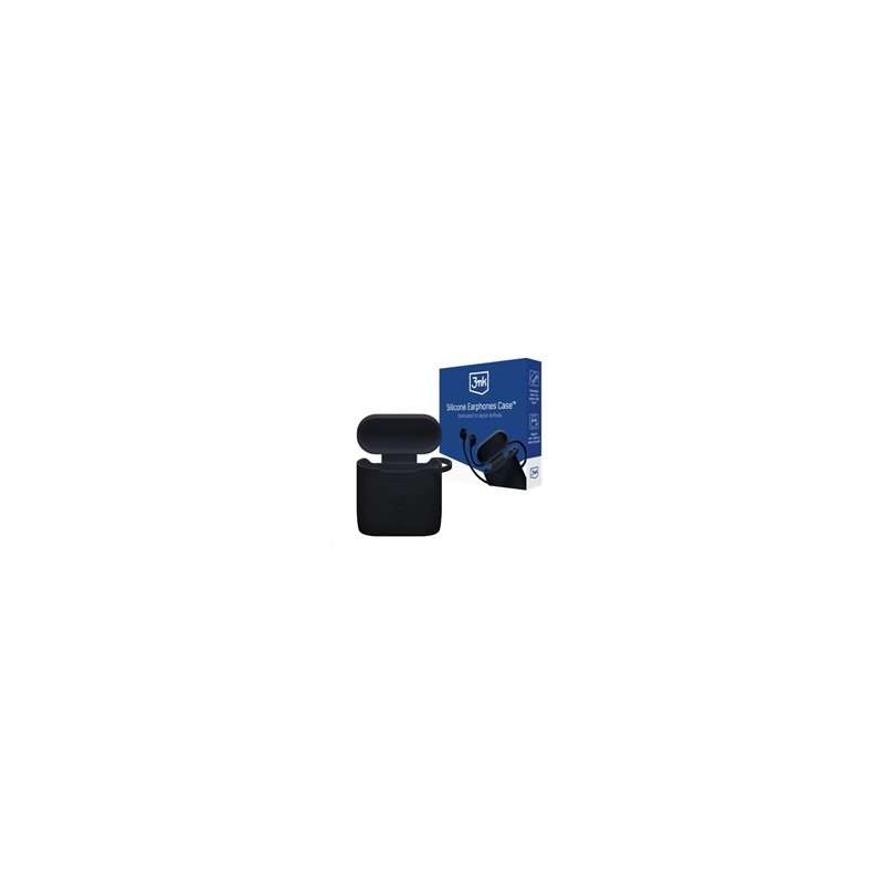 3mk ochranný kryt Silicone AirPods Case Black pro Apple AirPods Pro 3