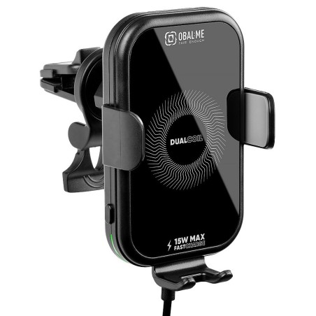 OBAL:ME GravCharger Bezdrátový Nabíjecí Držák do Auta 15W Black