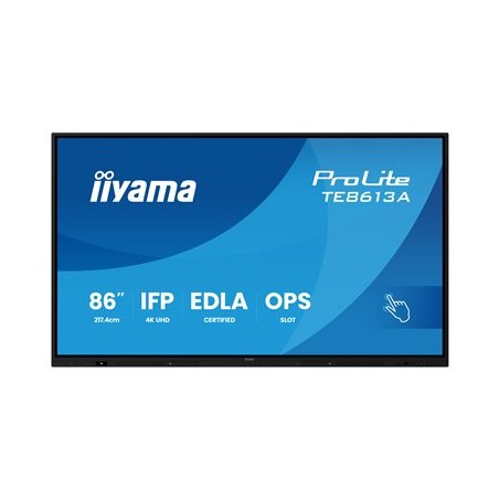 TE8613A-B3AG 86IN IR TOUCH/3840X2160 500CD 40TP CAPACITIVE