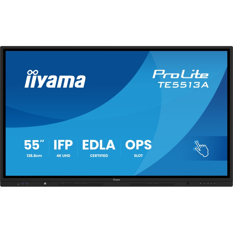 TE5513A-B3AG 55IN IR TOUCH/3840X2160 500CD 40TP CAPACITIVE