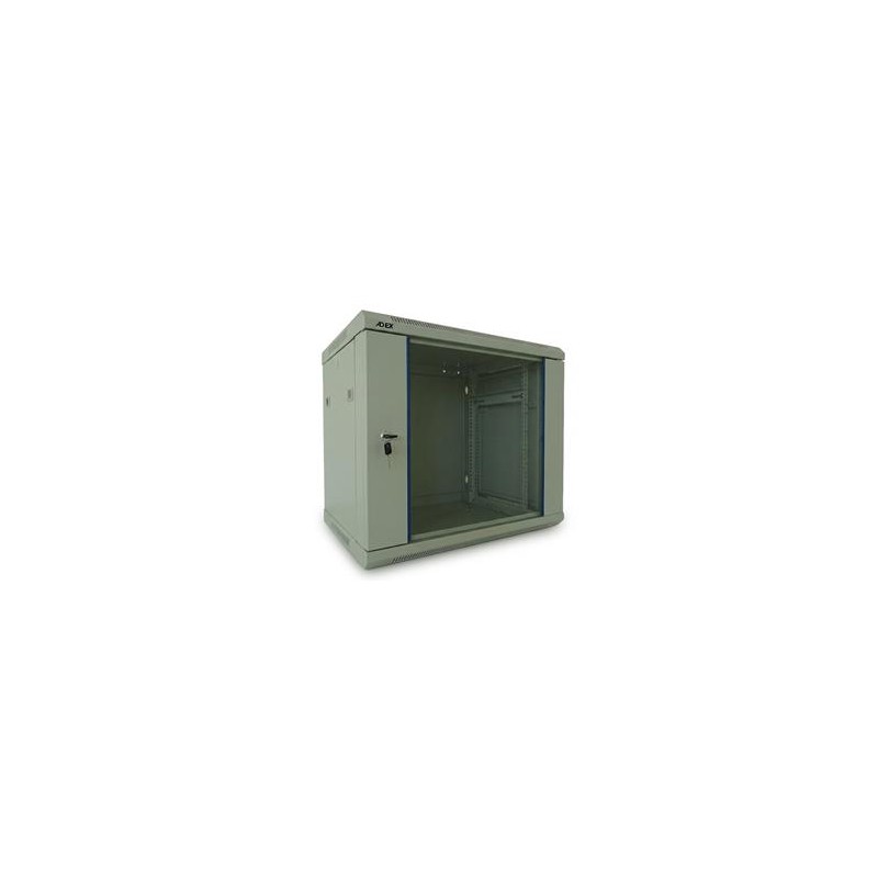 ADEX rozvaděč 18U, 600mm, šedý, nástěnný, rozložený