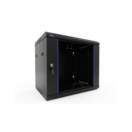 ADEX rozvaděč 18U, 450mm, černý, nástěnný, rozložený