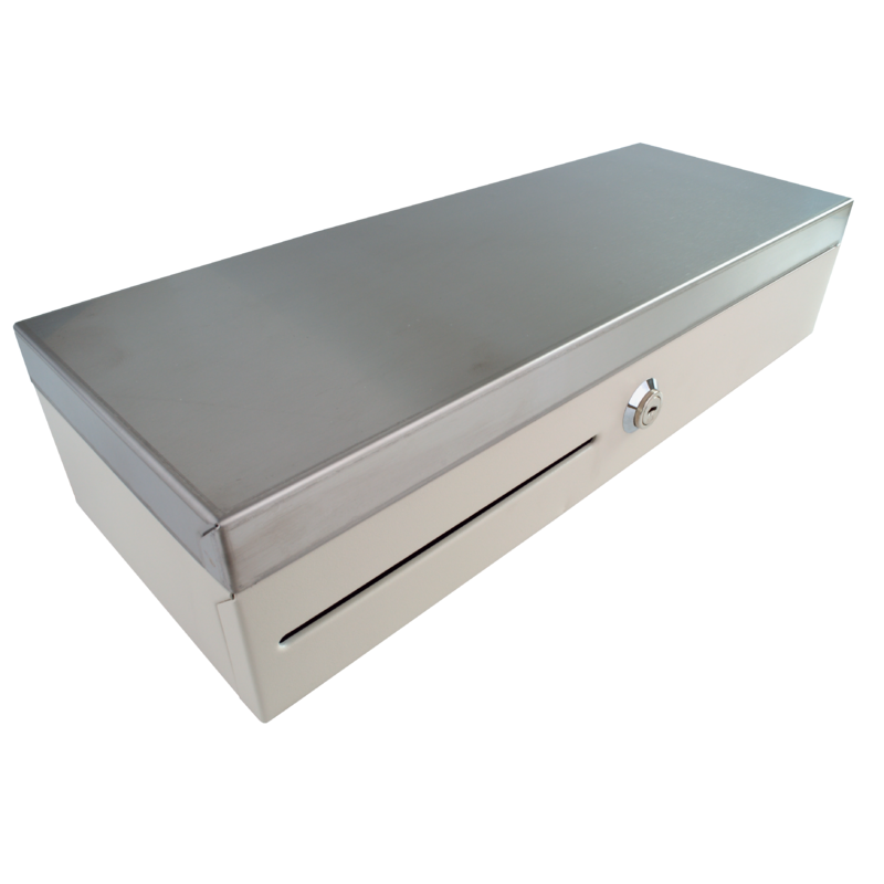 Pokladní zásuvka flip-top FT-460C3 - s kab, bílá