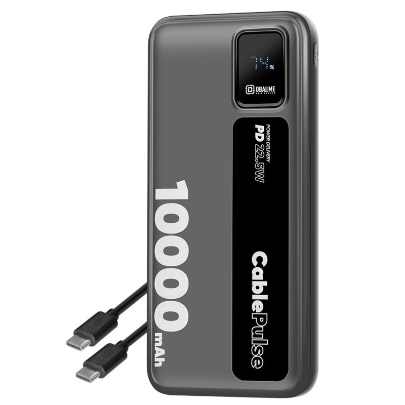 OBAL:ME CablePulse Powerbanka 10000mAh 22,5W Black