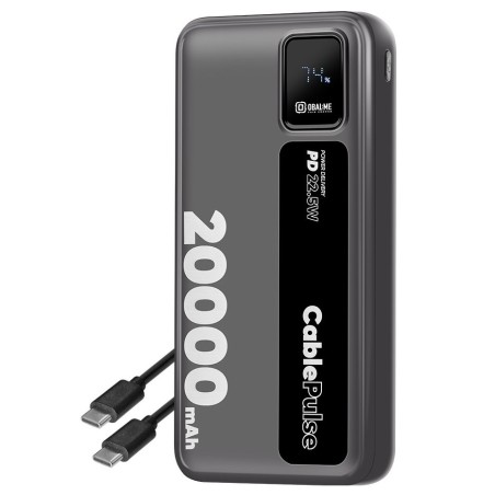OBAL:ME CablePulse Powerbanka 20000mAh 22,5W Black