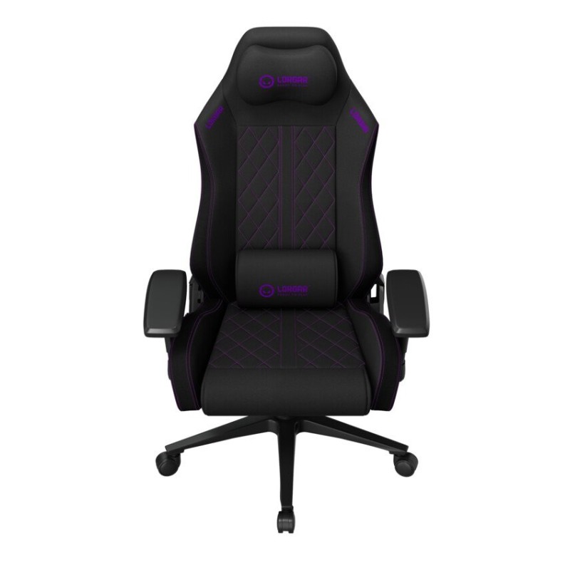 LORGAR CHA41, Ergonomic Gaming Chair Advanced, premium anti-stain fabric, Black/pur