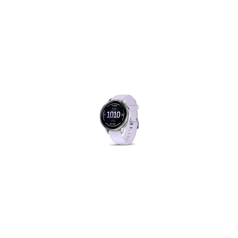 Garmin Venu® 4 - 41 mm Silver / Periwinkle silikonový řemínek