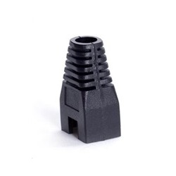Ochrana pro konektor RJ45, non-snag-proof - černá, 100ks