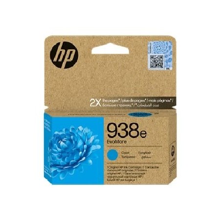 HP 938E EvoMore Cyan Original/Ink Cartridge