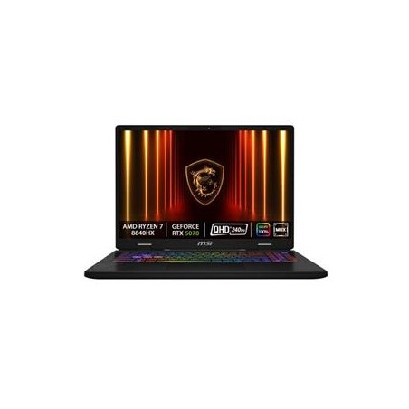 MSI Raider/A16 HX B8WI-005XCZ/R9-8940HX/16"/2560x1600/32GB/1TB/AMD int/bez OS/Black/2R