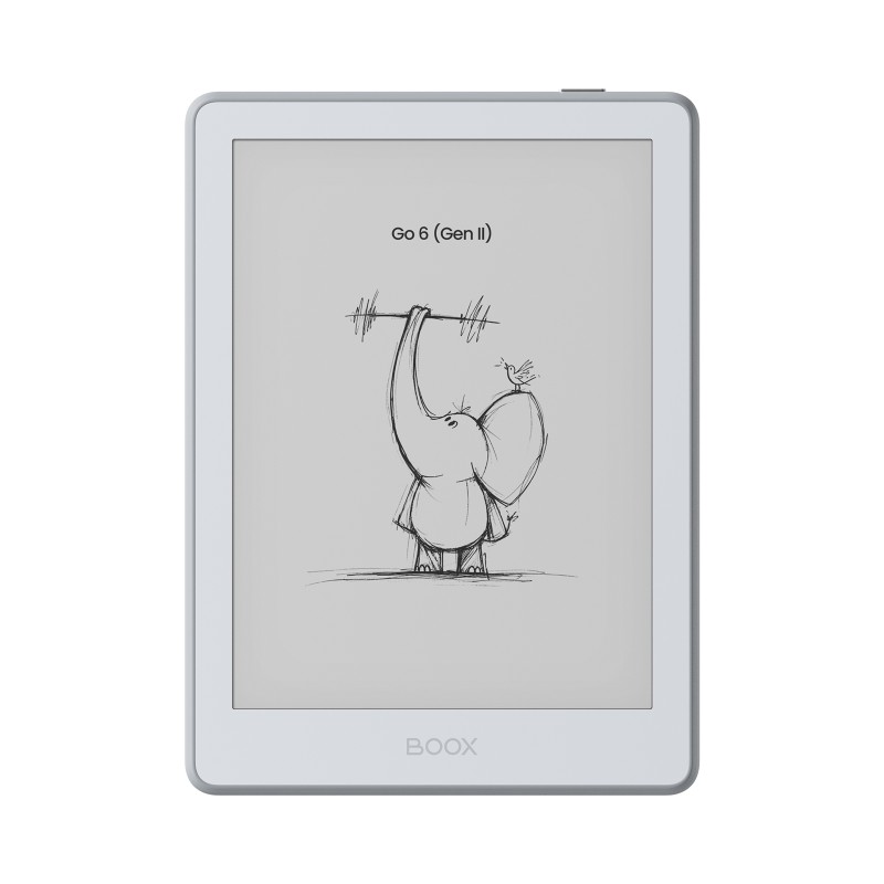 E-book ONYX BOOX GO 6 (Gen II), stone, 6" Carta 1300, 32GB, Bluetooth, Android 11, E-ink displej