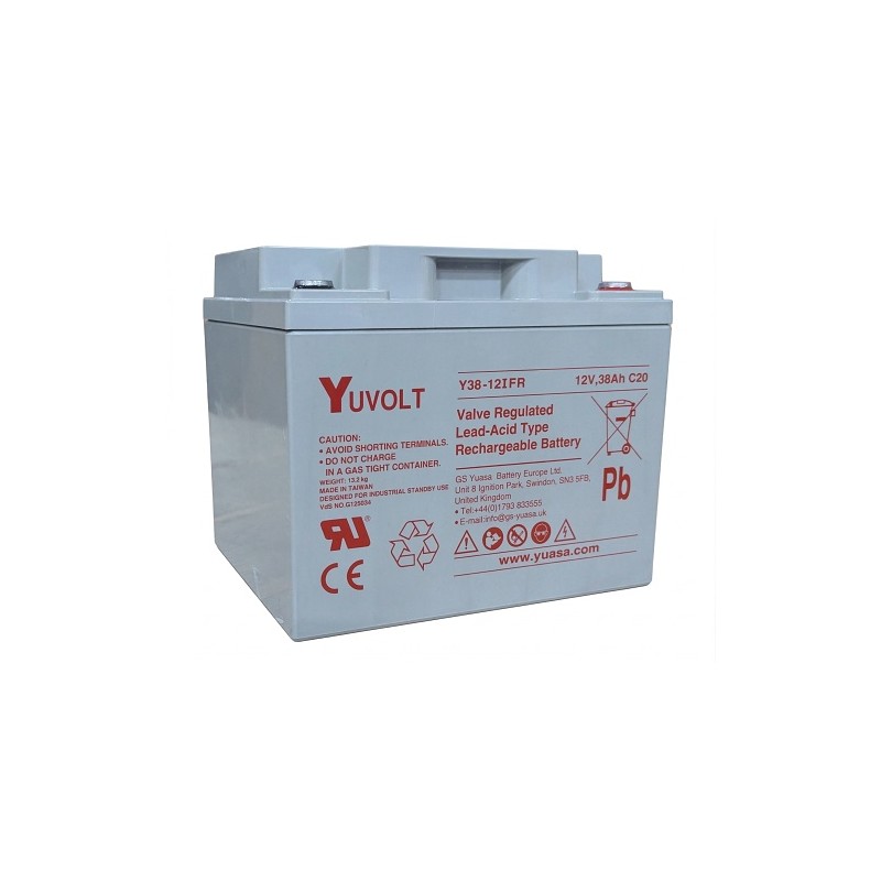 Yuasa YUVOLT Y38-12FR VdS (12V 38Ah, M5)