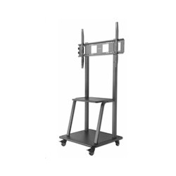 BAZAR - Manhattan univerzální TV vozík, Universal Heavy Duty TV Cart, 37" až 100" TV, černá - Poškozený obal (Komplet)