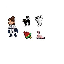 Garett Charms Lumi Set 3 - set ozdobných pinů do řemínku