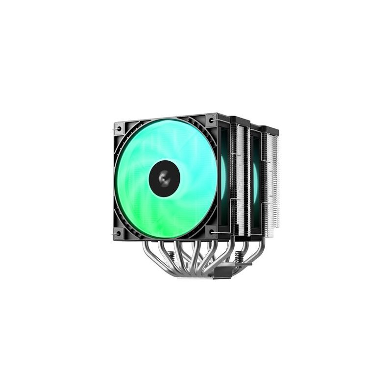 DEEPCOOL CPU Chladič AG620 G2 ARGB, 2x120mm, ARGB, LGA1851, AM5, černá