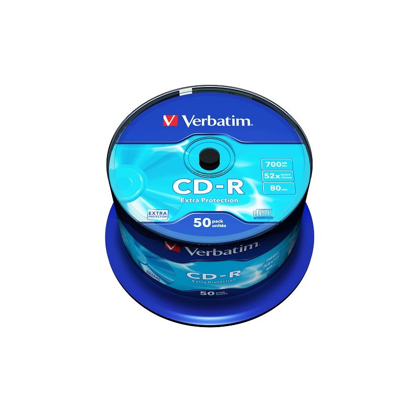 VERBATIM CD-R(50-Pack)Spindle/Extra Protection/DL/52x/700MB