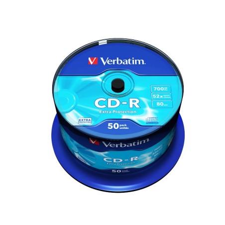 VERBATIM CD-R(50-Pack)Spindle/Extra Protection/DL/52x/700MB