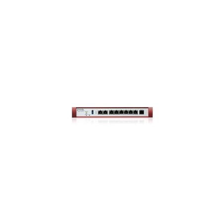 Zyxel USG FLEX 200HP Series, User-definable ports with 1*2.5G, 1*2.5G (PoE+) & 6*1G, 1*USB with1 YR Gold Security Pack
