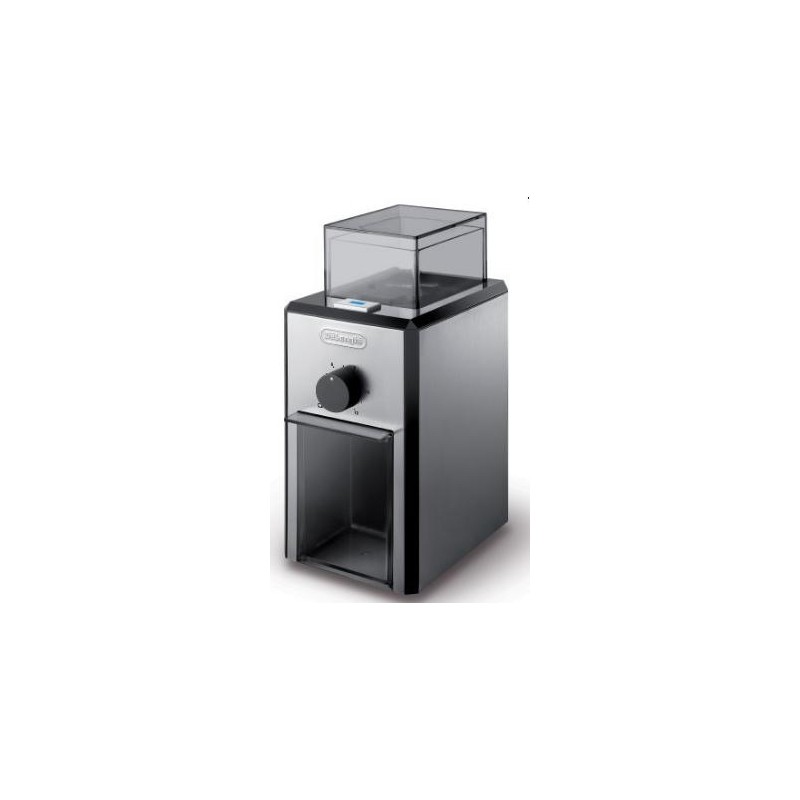DeLonghi KG89 mlýnek na kávu, 110 W, nastavení hrubosti, kontrolka, ocelové kameny, bezpečnostní systém, černý