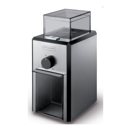 DeLonghi KG89 mlýnek na kávu, 110 W, nastavení hrubosti, kontrolka, ocelové kameny, bezpečnostní systém, černý