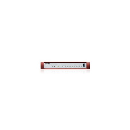 Zyxel USG FLEX100HP Series, 7 Gigabit user-definable ports, 1*1G PoE+, 1*USB (device only)