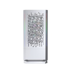 COUGAR PC skříň MX430 Air RGB White Mid Tower Air Vents Front Panel with ARGB strips 3 x ARGB Fans 4mm TG Left Panel