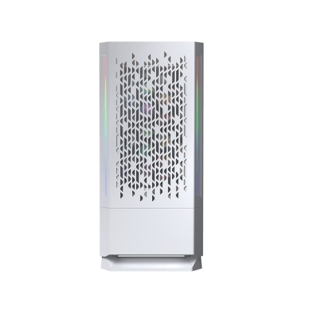 COUGAR PC skříň MX430 Air RGB White Mid Tower Air Vents Front Panel with ARGB strips 3 x ARGB Fans 4mm TG Left Panel