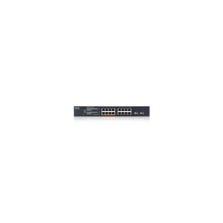 Zyxel XMG1915-18EP, 16-port 2.5GbE, 2 SFP+, 8 x PoE++ 180W Smart Switch, hybird mode, standalone or NebulaFlex Cloud