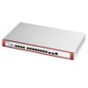 Zyxel USG FLEX700 H Series, User-definable ports with 2*2.5G, 2*10G( PoE+) & 8*1G, 2*SFP+, 1*USB (device only)