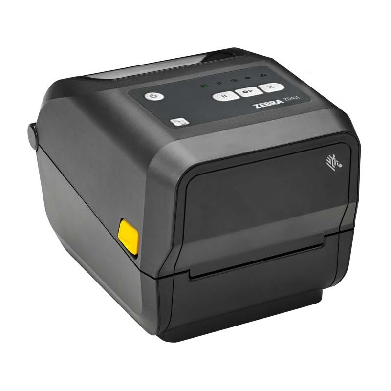 Thermal Transfer Printer (74/300M) ZD421 203 dpi, USB, USB Host, Ethernet, BTLE5, EU and UK Cords, Swiss Font, EZP