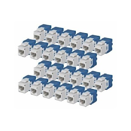 Startech CAT6 Keystone Jack 24-Pack/24-PACK180-Degree Toolless White